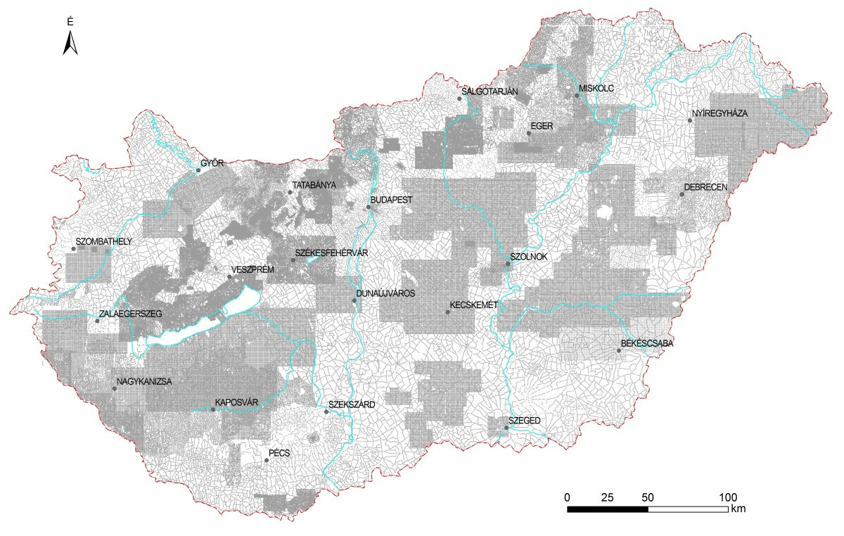 Magyarország gravitációs felmértségi térképe